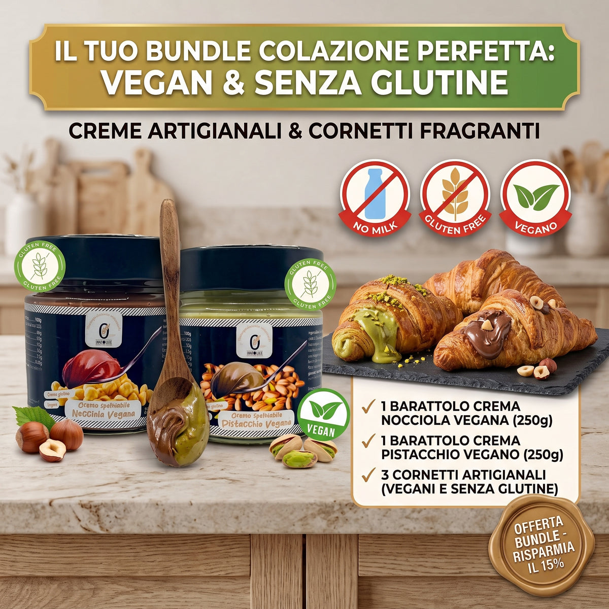BUNDLE COLAZIONE PERFETTA - VEGAN E GLUTEN FREE